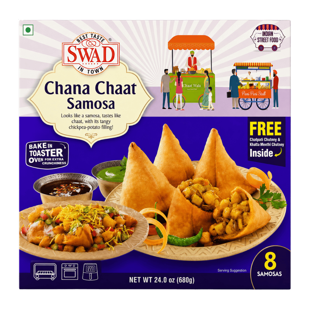 Swad Chana Chaat Samosa 680 g/8 pcs buy online USA - 1